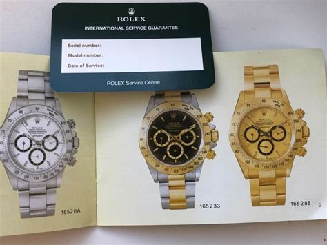 accessori rolex libricini per daytona anno 1991|Rolex 1991 Daytona reference 16520 .